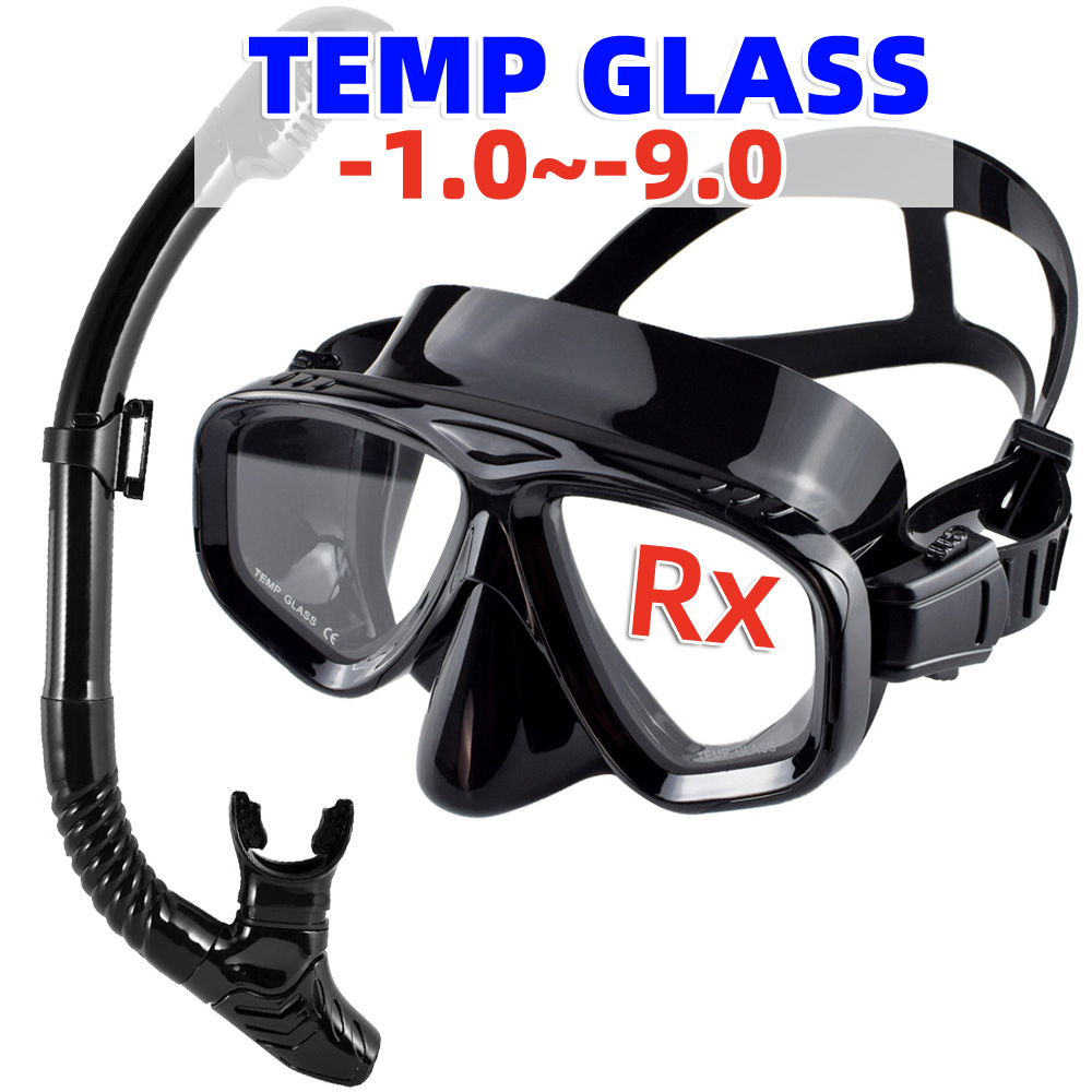Diving Mask Tempered Glass Optical - Masque de plongée sous-marine pour myopie