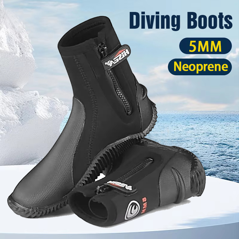 Scuba Diving Wetsuit 5Mm Neoprene - Bottes de plongée en néoprène 5mm,