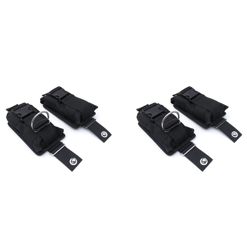 Scuba Weight Belt Pocket Quick Release - Nouveau lot de 4 poches de