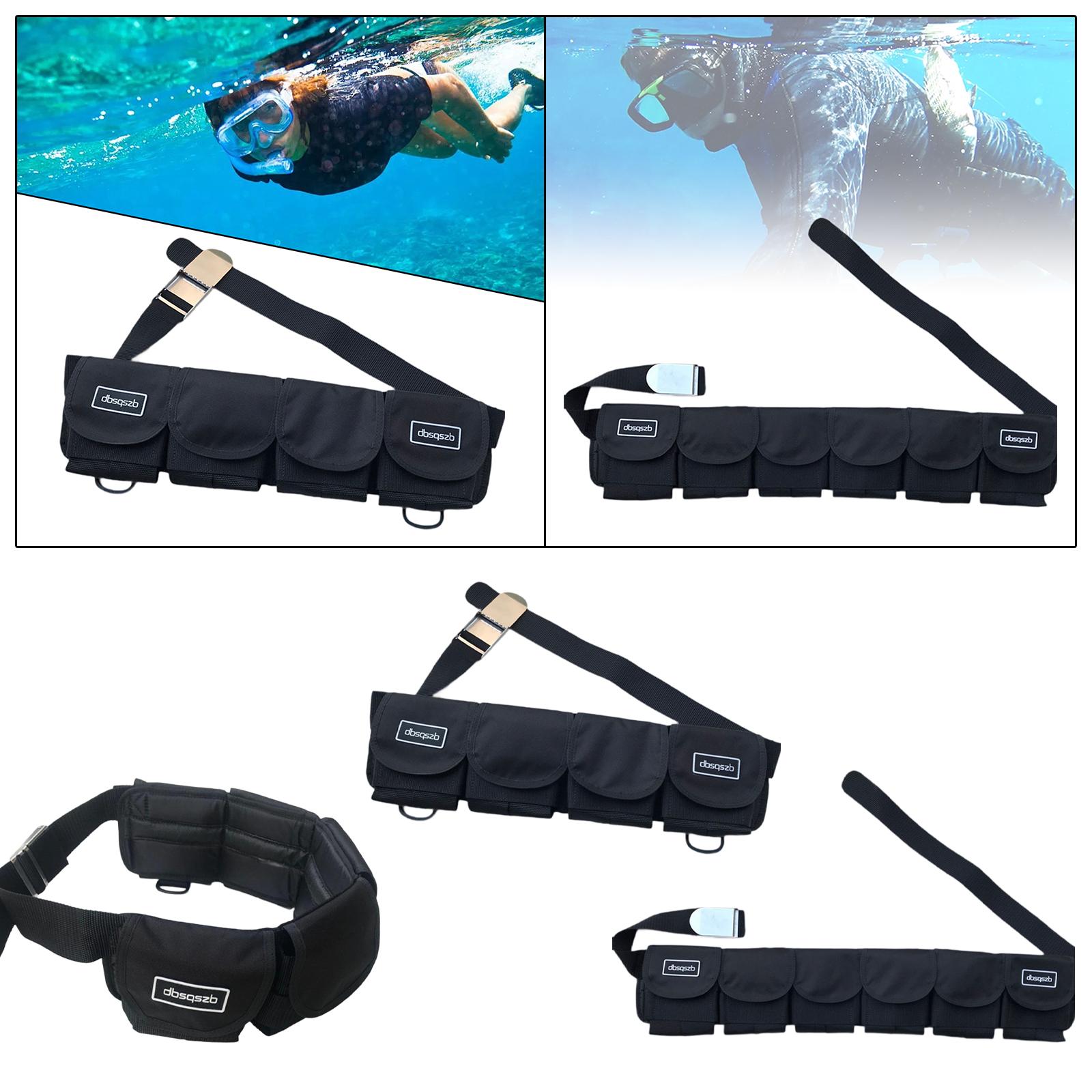 Scuba Weight Belt Pocket Quick Release - Ceinture porte-charge en sangle, durable, avec