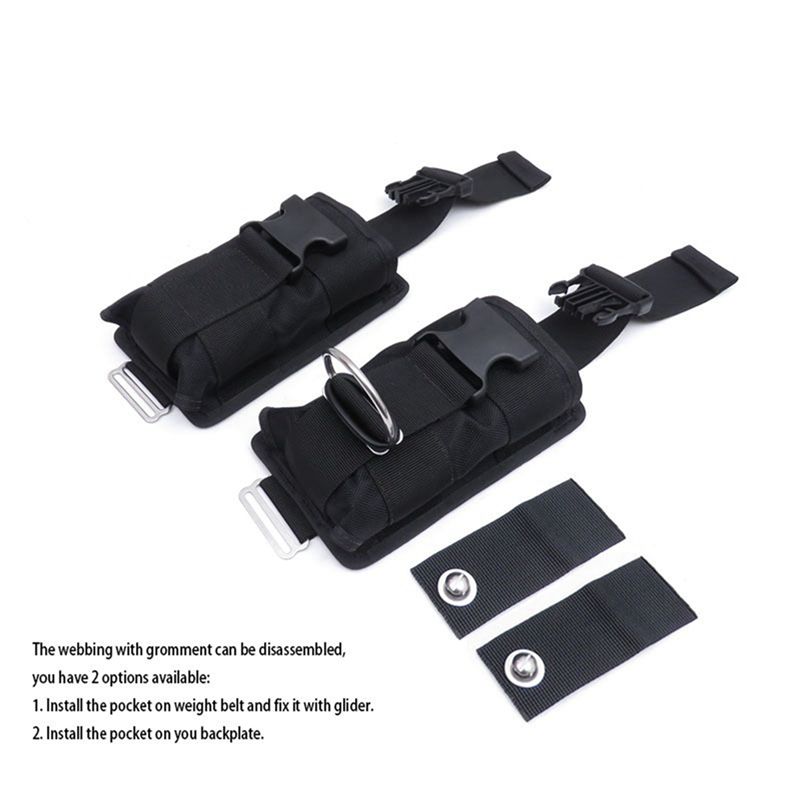HOES - Nouvelles 4 pochettes d - Scuba Weight Belt Pocket Quick Release avis et prix