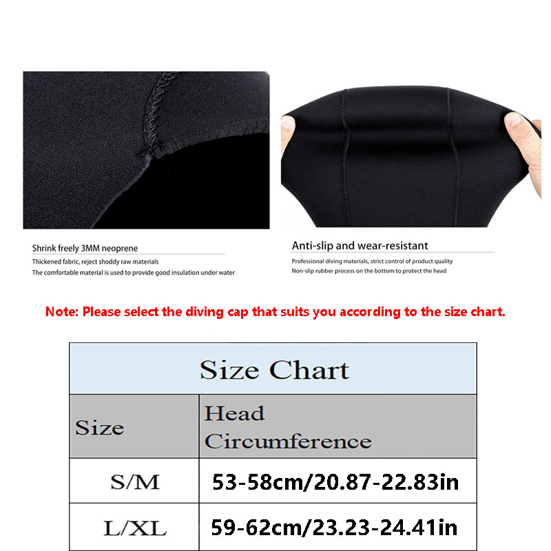 Bonnet de bain en néoprène ave - Scuba Diving Wetsuit 5Mm Neoprene avis et prix