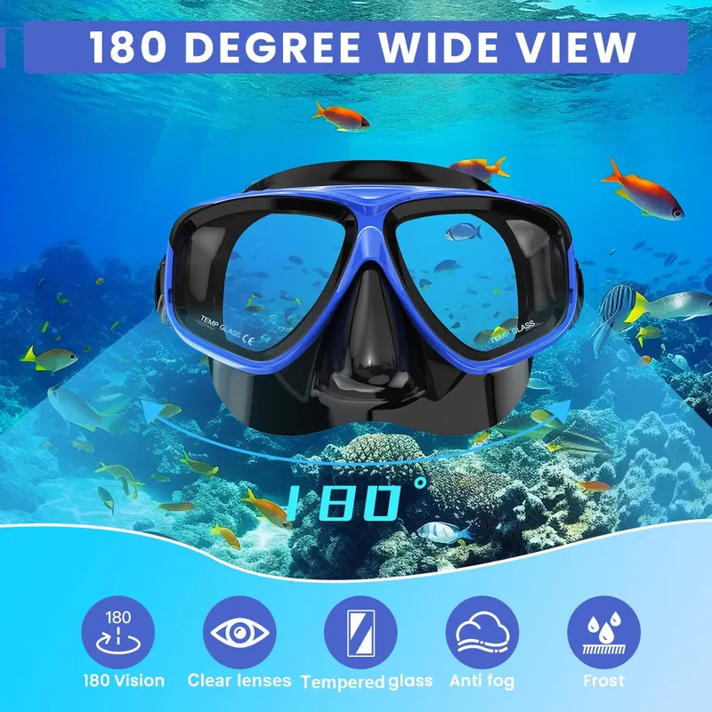 Masque de plongée optique pour - Diving Mask Tempered Glass Optical avis et prix