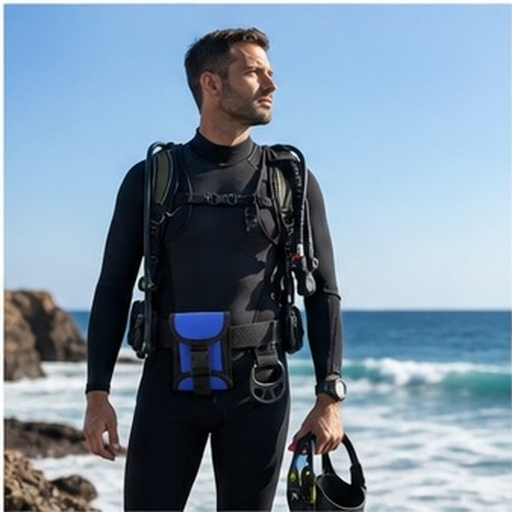 Ceinture de plongée avec poche - Scuba Weight Belt Pocket Quick Release avis et prix