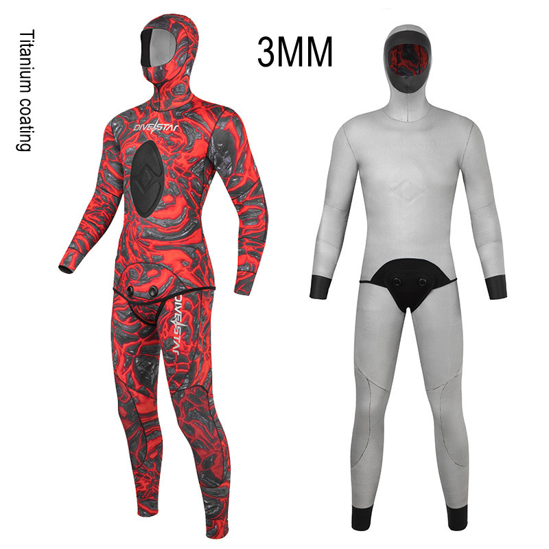 3MM/5MM 2 pièces néoprène plon - Scuba Diving Wetsuit 5Mm Neoprene avis et prix