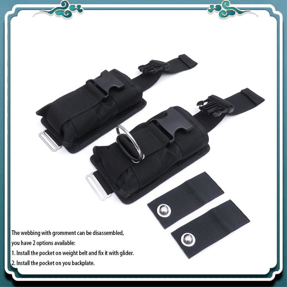 A65G - Nouvelles 2 pochettes d - Scuba Weight Belt Pocket Quick Release avis et prix