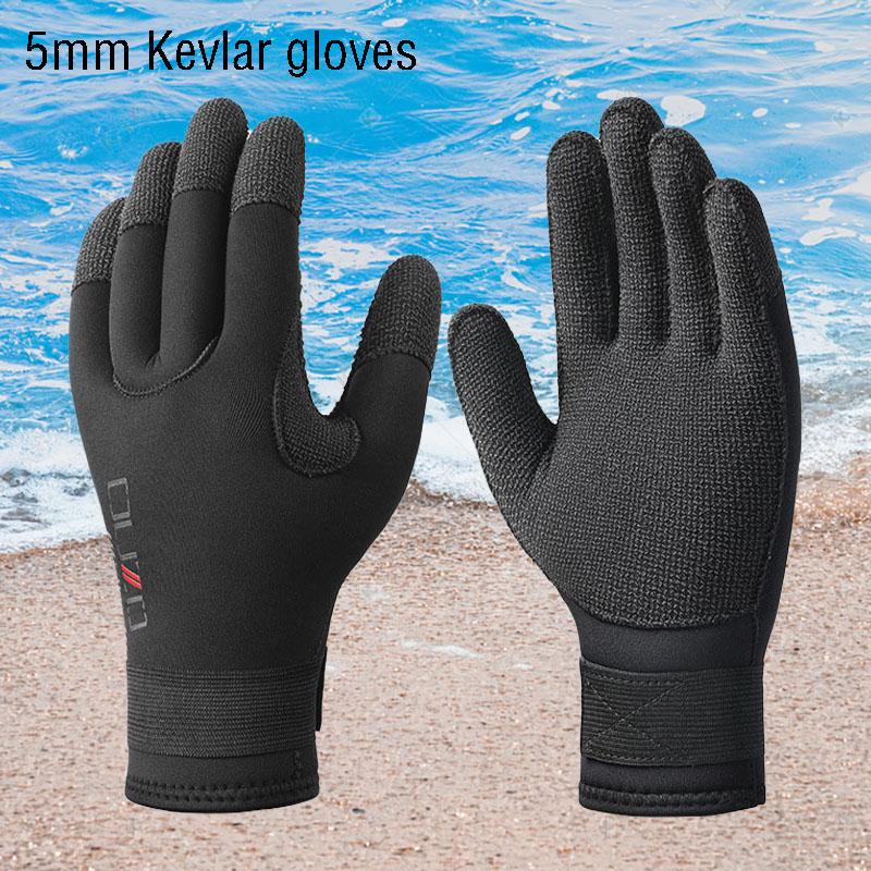 Nouveau 5mm Kevlar gants de pl - Scuba Diving Wetsuit 5Mm Neoprene avis et prix