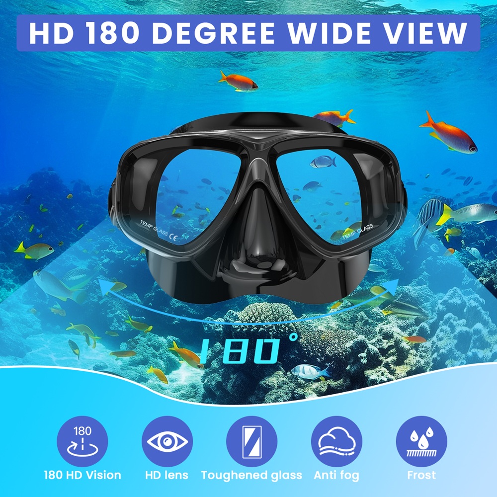 Lunettes optiques de plongée t - Diving Mask Tempered Glass Optical avis et prix